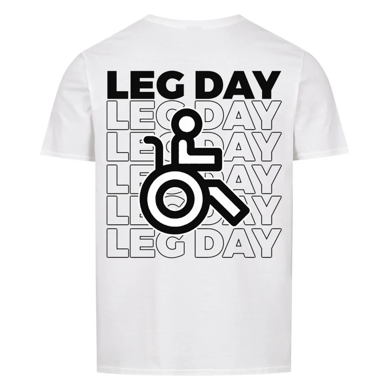 LEG DAY - Regular Shirt - Backprint
