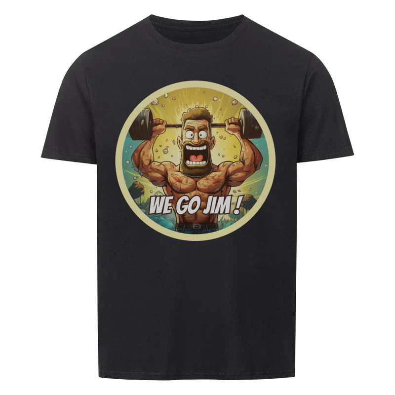 WE GO GYM - Regular Shirt - Frontprint