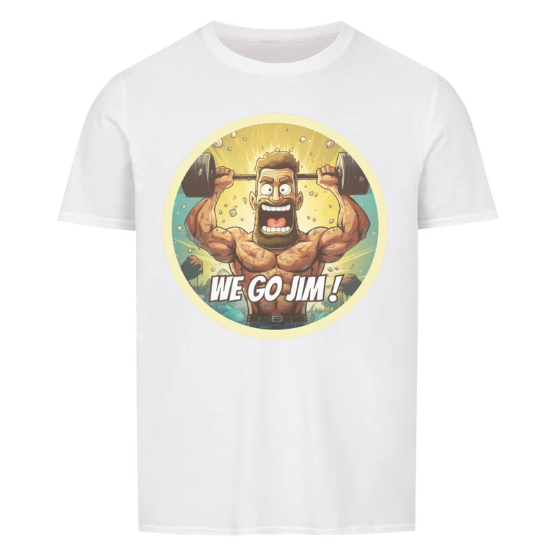 WE GO GYM - Regular Shirt - Frontprint