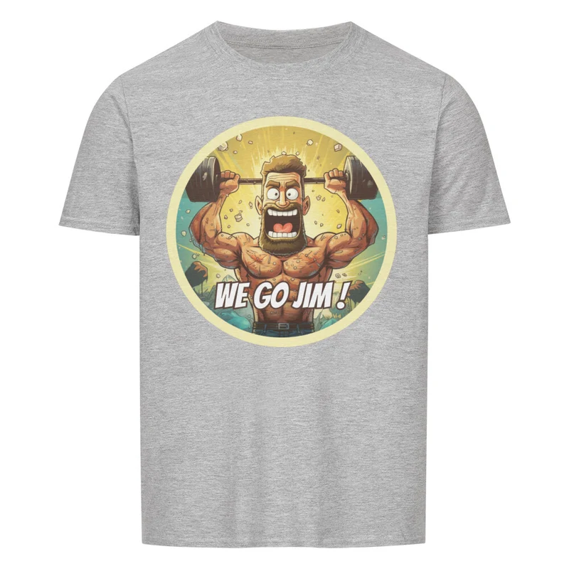 WE GO GYM - Regular Shirt - Frontprint