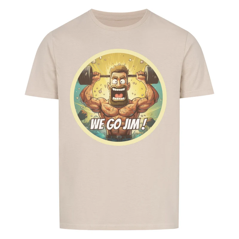 WE GO GYM - Regular Shirt - Frontprint