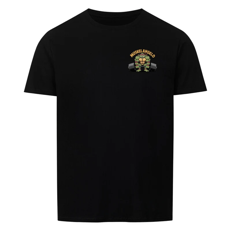 MUSKELANGELO - Regular Shirt - Frontprint klein