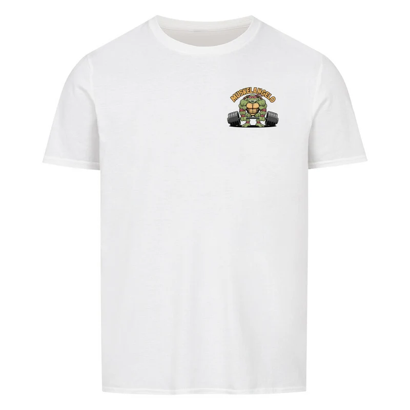 MUSKELANGELO - Regular Shirt - Frontprint klein
