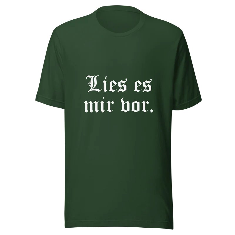 Lies es mir vor - Unisex t-shirt
