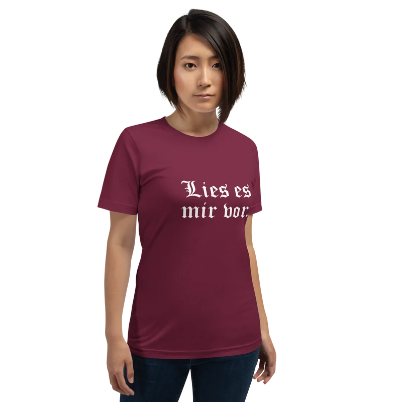 Lies es mir vor - Unisex t-shirt