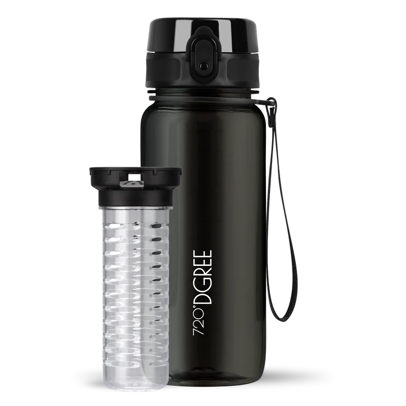 uberBottle Trinkflasche | crystalClear Fruchtbehälter