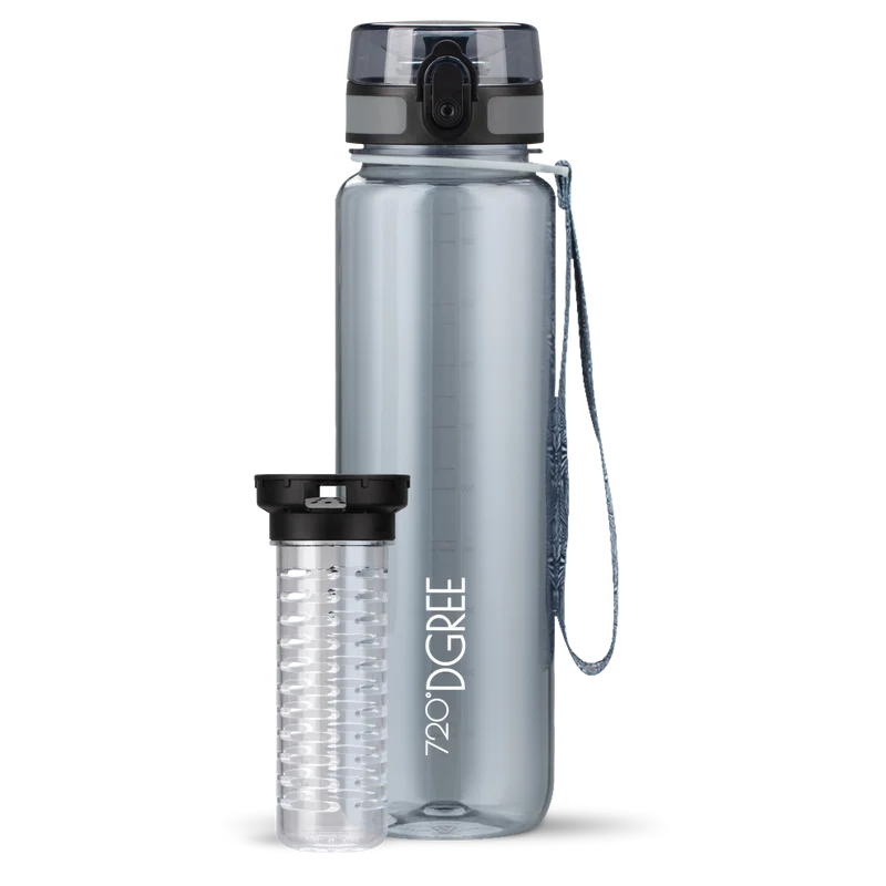 uberBottle Trinkflasche | crystalClear Fruchtbehälter