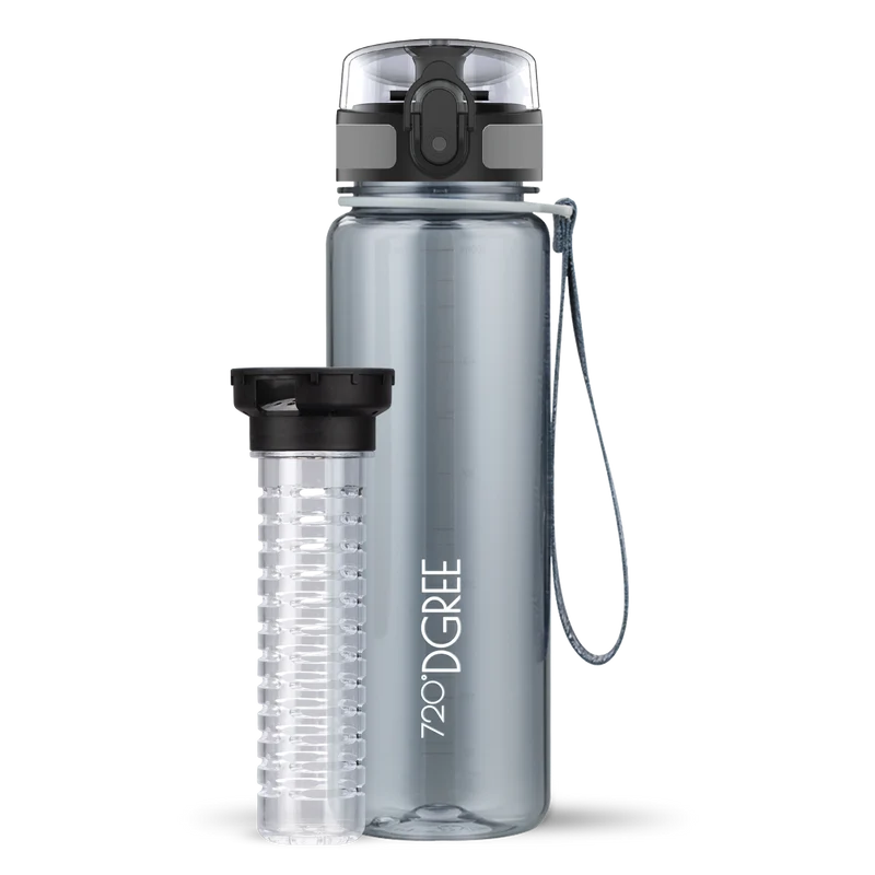 uberBottle Trinkflasche | crystalClear Fruchtbehälter