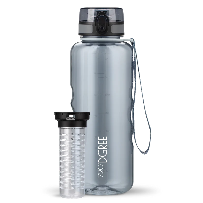 uberBottle Trinkflasche | crystalClear Fruchtbehälter