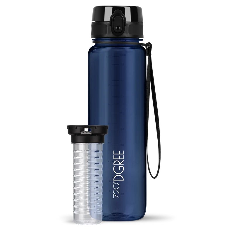 uberBottle Trinkflasche | crystalClear Fruchtbehälter