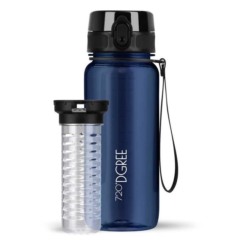uberBottle Trinkflasche | crystalClear Fruchtbehälter