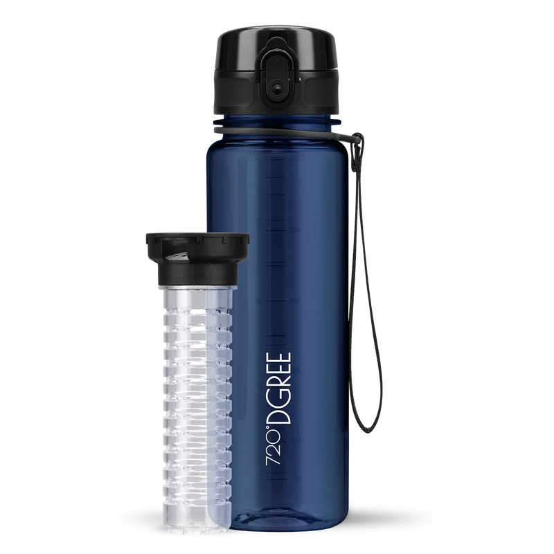 uberBottle Trinkflasche | crystalClear Fruchtbehälter