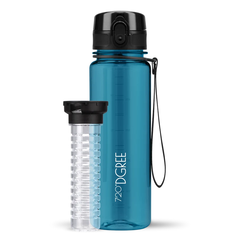 uberBottle Trinkflasche | crystalClear Fruchtbehälter