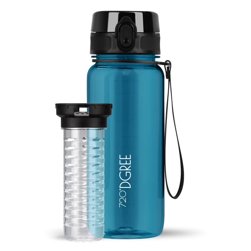 uberBottle Trinkflasche | crystalClear Fruchtbehälter