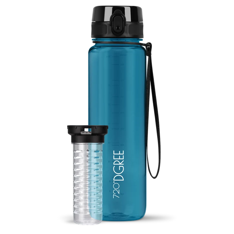 uberBottle Trinkflasche | crystalClear Fruchtbehälter