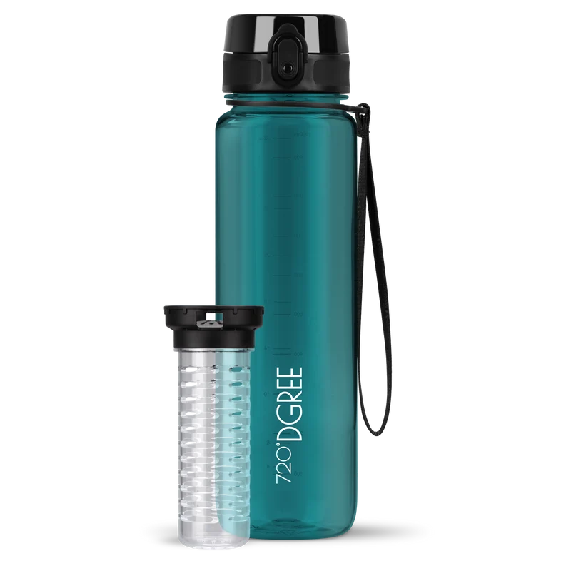 uberBottle Trinkflasche | crystalClear Fruchtbehälter