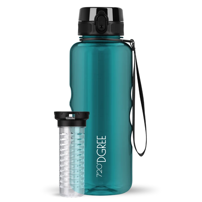 uberBottle Trinkflasche | crystalClear Fruchtbehälter