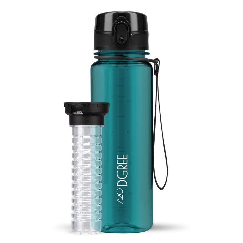 uberBottle Trinkflasche | crystalClear Fruchtbehälter