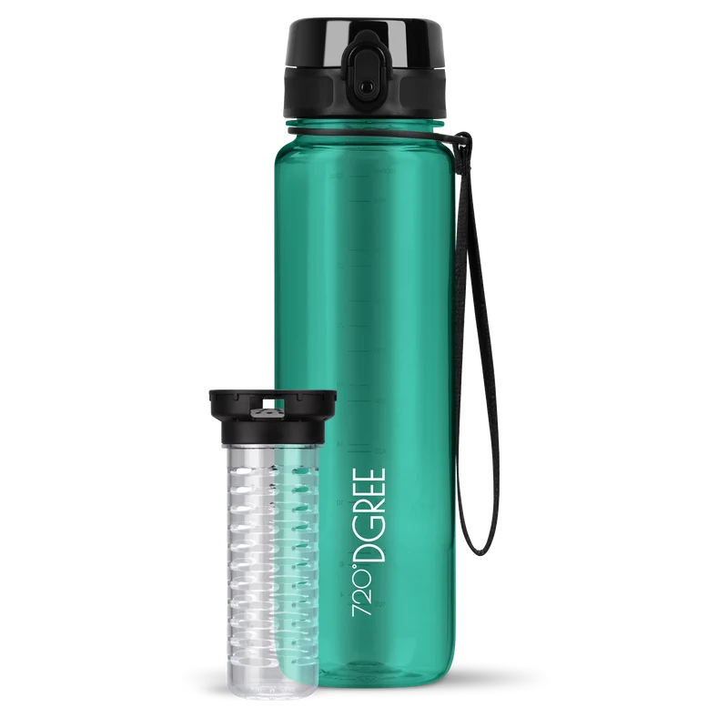 uberBottle Trinkflasche | crystalClear Fruchtbehälter