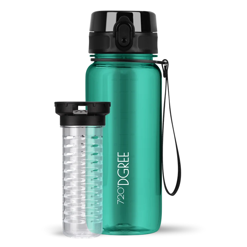 uberBottle Trinkflasche | crystalClear Fruchtbehälter