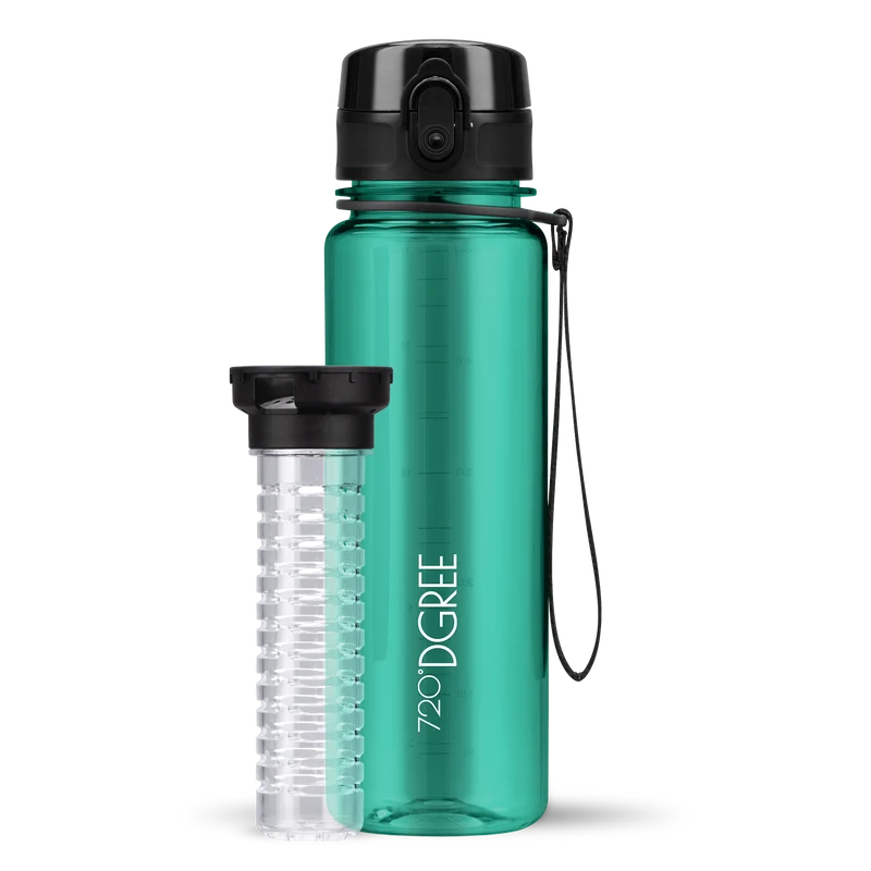 uberBottle Trinkflasche | crystalClear Fruchtbehälter