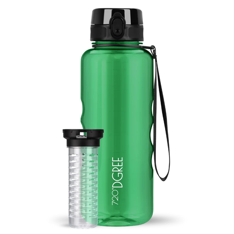 uberBottle Trinkflasche | crystalClear Fruchtbehälter