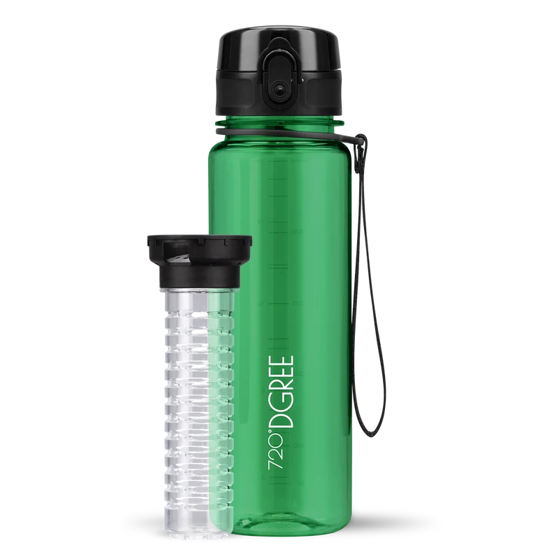 uberBottle Trinkflasche | crystalClear Fruchtbehälter