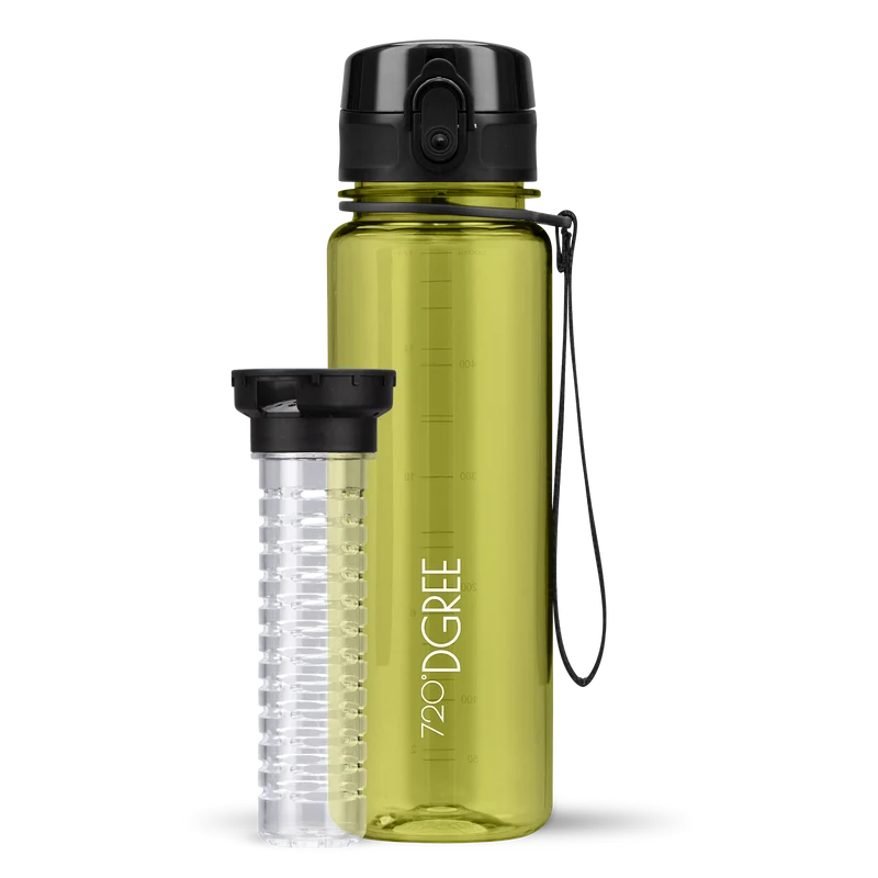 uberBottle Trinkflasche | crystalClear Fruchtbehälter