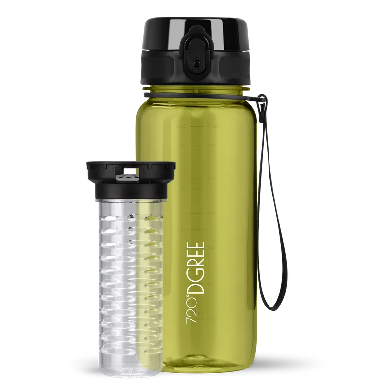uberBottle Trinkflasche | crystalClear Fruchtbehälter