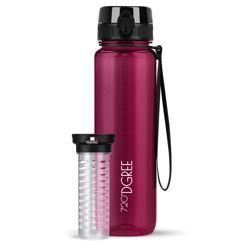 uberBottle Trinkflasche | crystalClear Fruchtbehälter