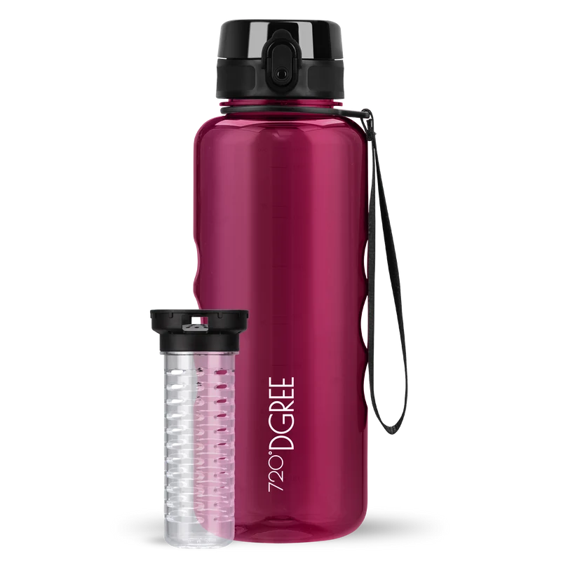 uberBottle Trinkflasche | crystalClear Fruchtbehälter
