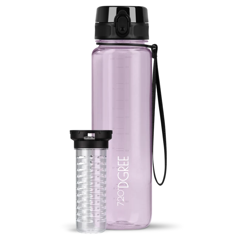 uberBottle Trinkflasche | crystalClear Fruchtbehälter