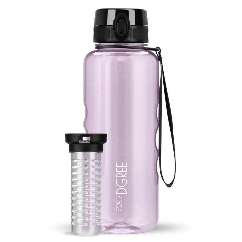 uberBottle Trinkflasche | crystalClear Fruchtbehälter