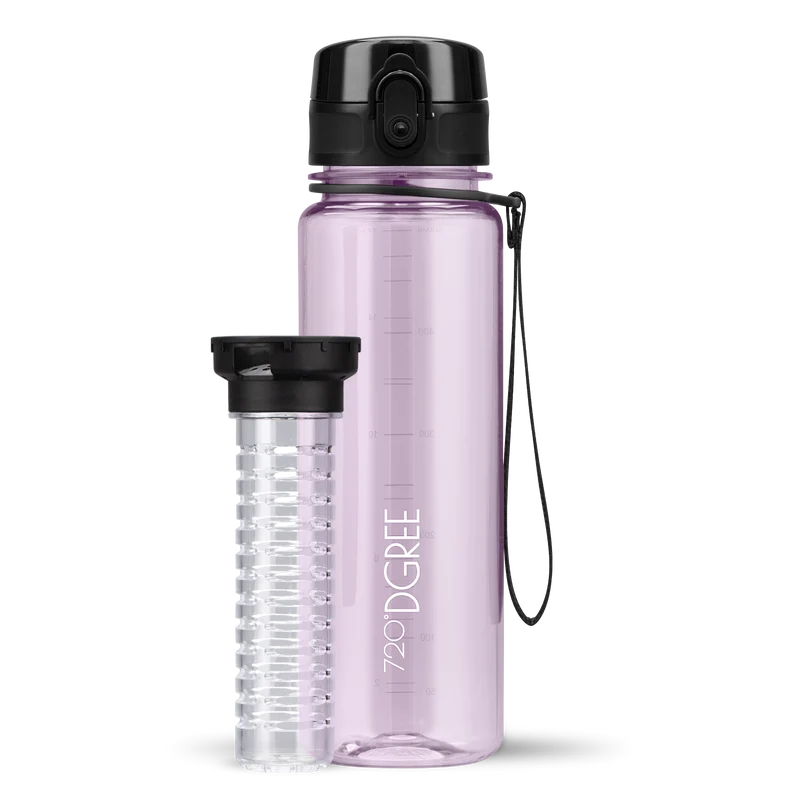 uberBottle Trinkflasche | crystalClear Fruchtbehälter