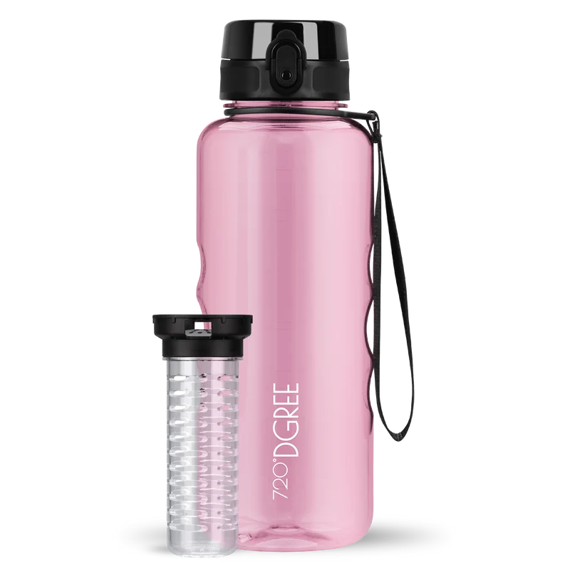uberBottle Trinkflasche | crystalClear Fruchtbehälter