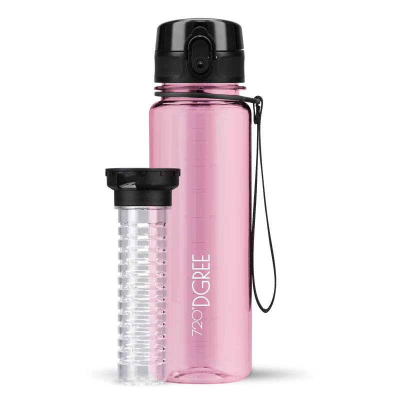 uberBottle Trinkflasche | crystalClear Fruchtbehälter