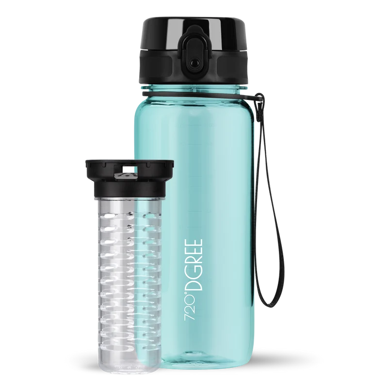 uberBottle Trinkflasche | crystalClear Fruchtbehälter