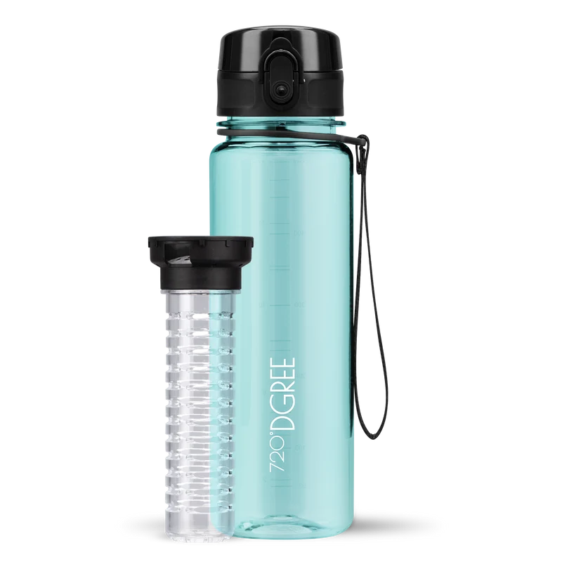 uberBottle Trinkflasche | crystalClear Fruchtbehälter