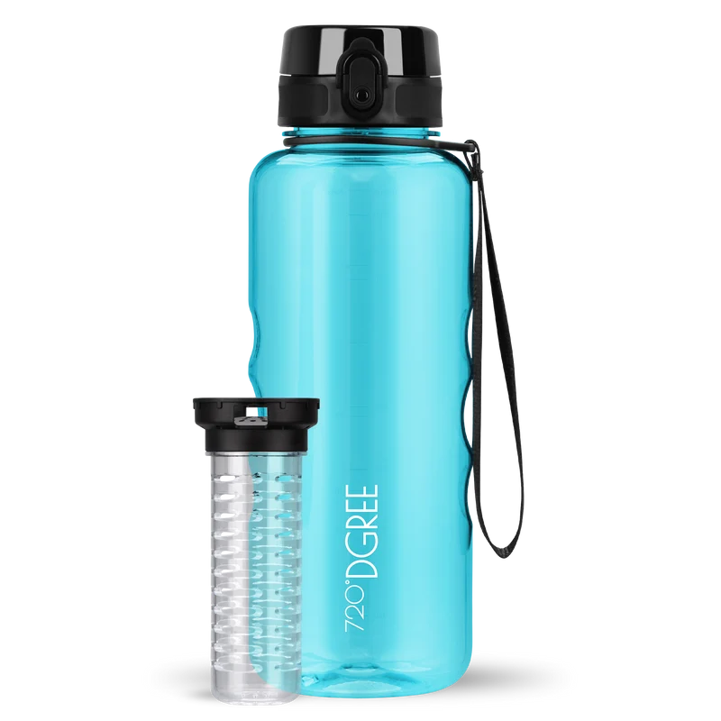 uberBottle Trinkflasche | crystalClear Fruchtbehälter