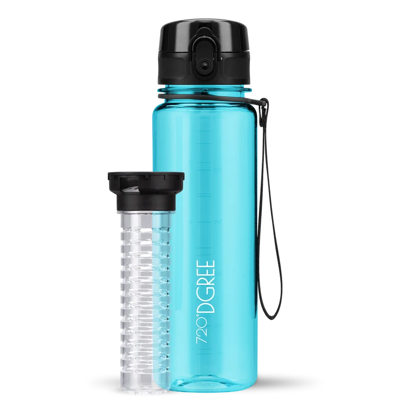 uberBottle Trinkflasche | crystalClear Fruchtbehälter