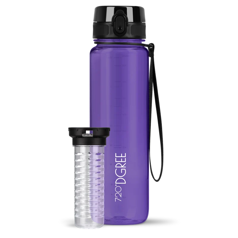 uberBottle Trinkflasche | crystalClear Fruchtbehälter