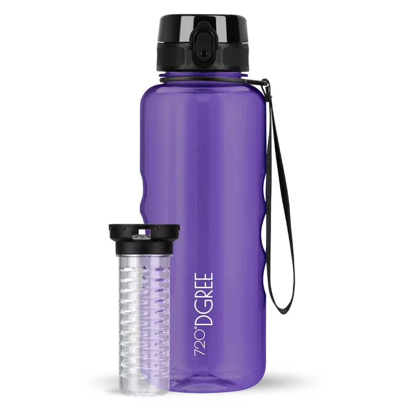 uberBottle Trinkflasche | crystalClear Fruchtbehälter