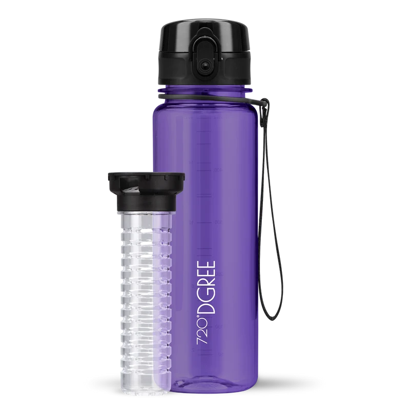 uberBottle Trinkflasche | crystalClear Fruchtbehälter
