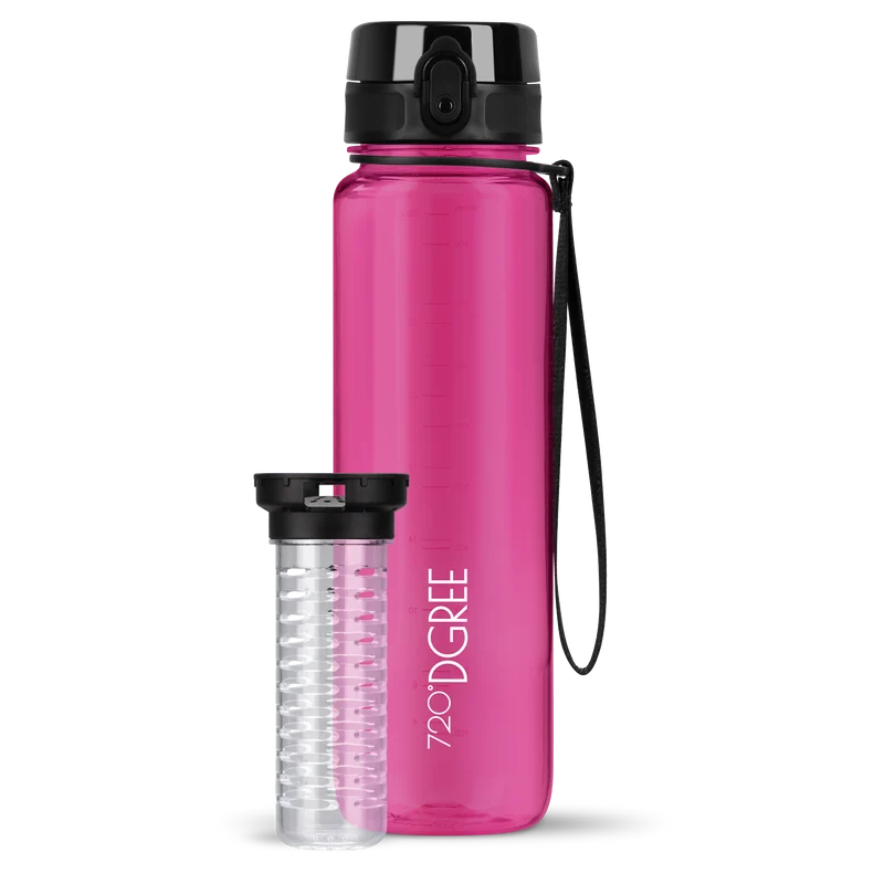uberBottle Trinkflasche | crystalClear Fruchtbehälter