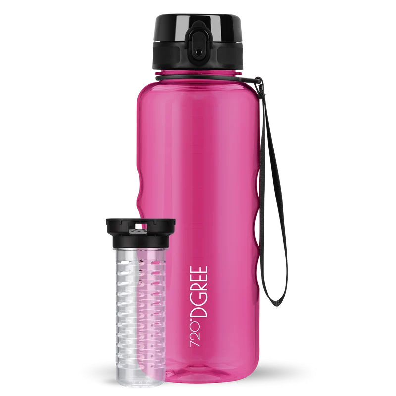 uberBottle Trinkflasche | crystalClear Fruchtbehälter