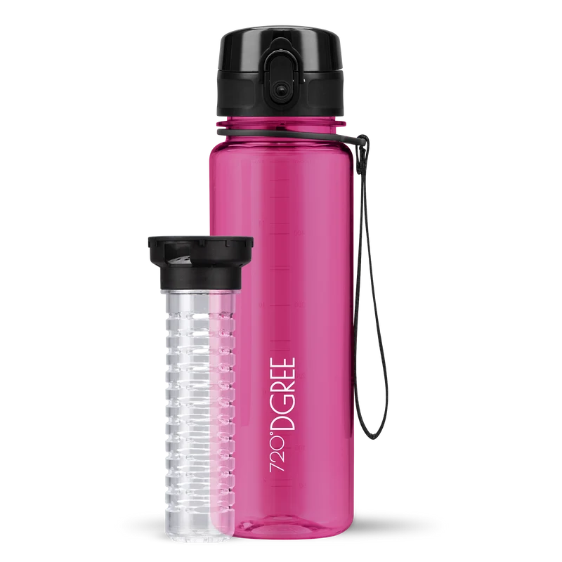 uberBottle Trinkflasche | crystalClear Fruchtbehälter