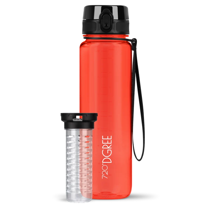 uberBottle Trinkflasche | crystalClear Fruchtbehälter