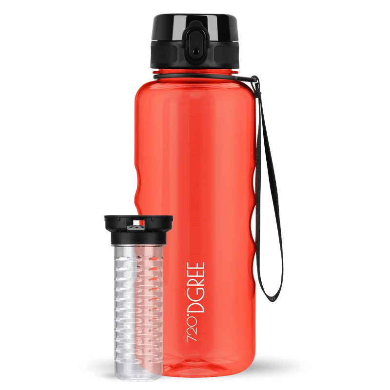 uberBottle Trinkflasche | crystalClear Fruchtbehälter