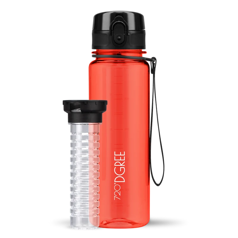 uberBottle Trinkflasche | crystalClear Fruchtbehälter