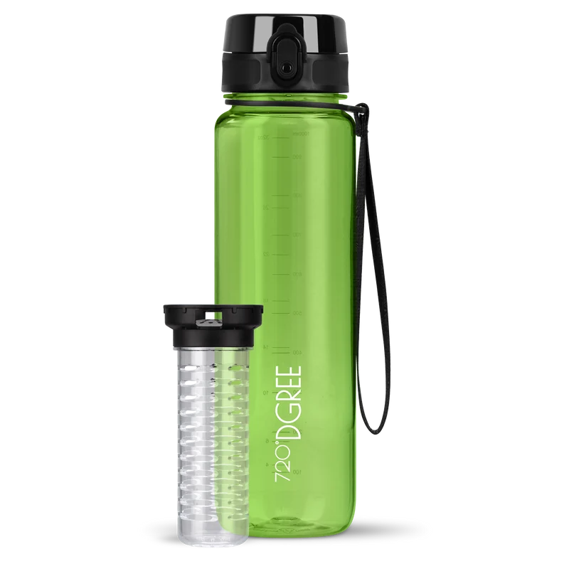 uberBottle Trinkflasche | crystalClear Fruchtbehälter